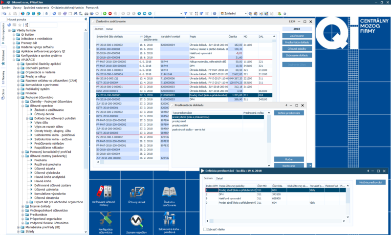 Žiadosti o zaúčtovanie
